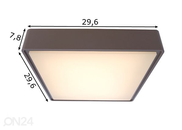 Välisvalgusti Quadra 16 W LED mõõdud