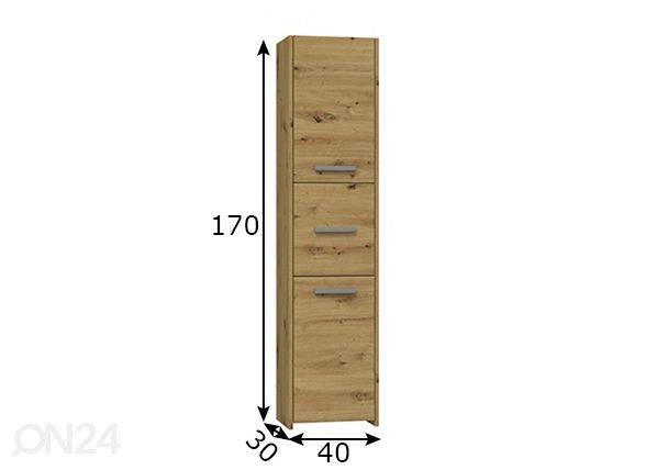 Vannitoakapp 40 cm mõõdud