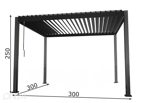 Varikatus Mirador-111 3x3 m mõõdud