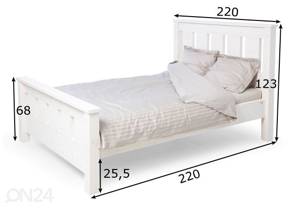 Voodi Georg 200x200 cm mõõdud