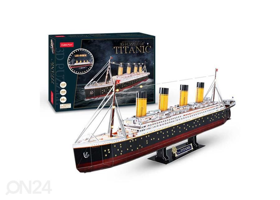 3D pusle Titanic LED tuledega CUBICFUN suurendatud