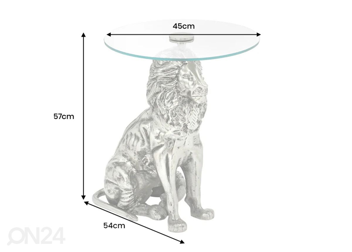 Abilaud Lion Ø 45 cm suurendatud mõõdud