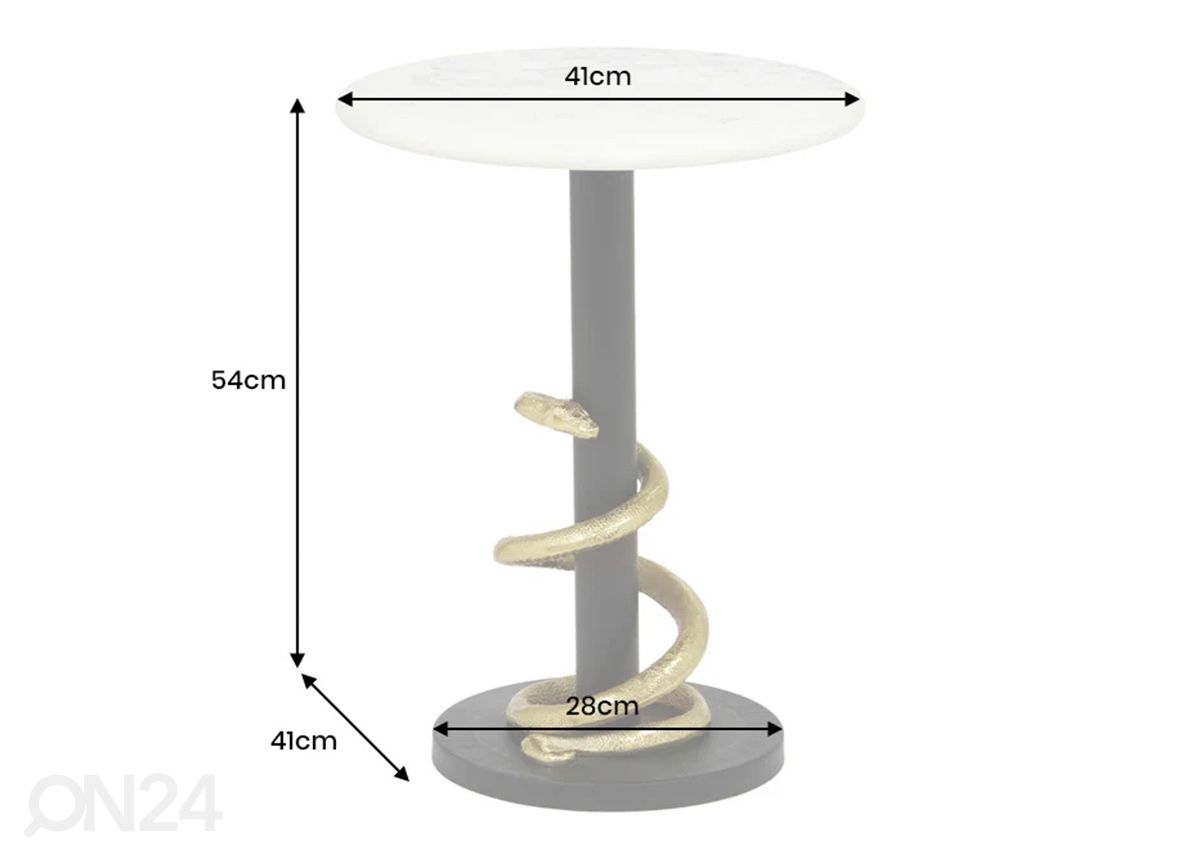 Abilaud Snake Ø 41 cm suurendatud mõõdud