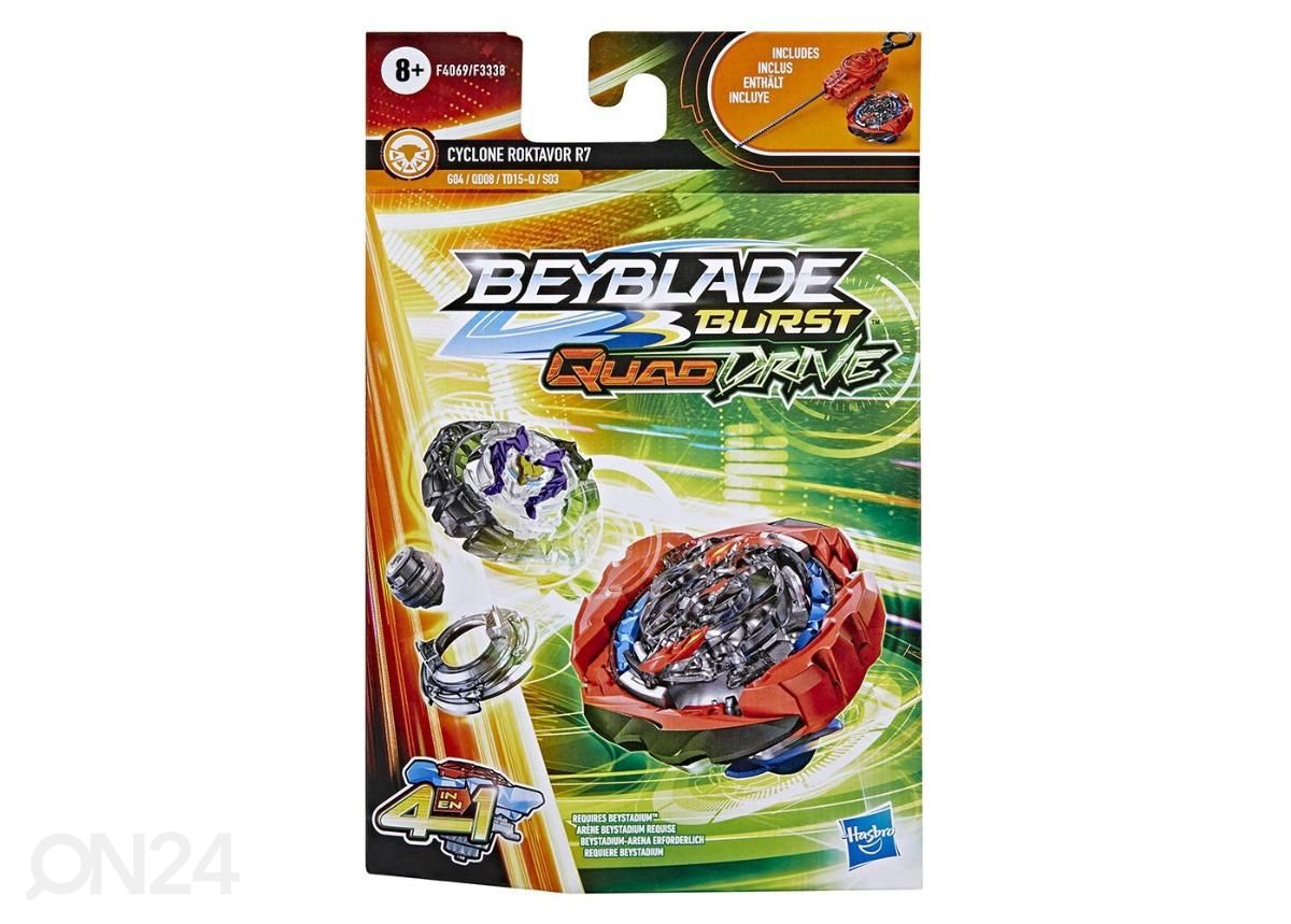 Beyblade Quad Drive stardikomplekt suurendatud