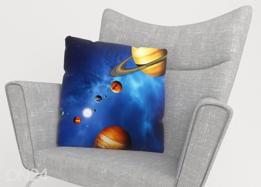 Dekoratiivpadjapüür Solar System 40x60 cm suurendatud