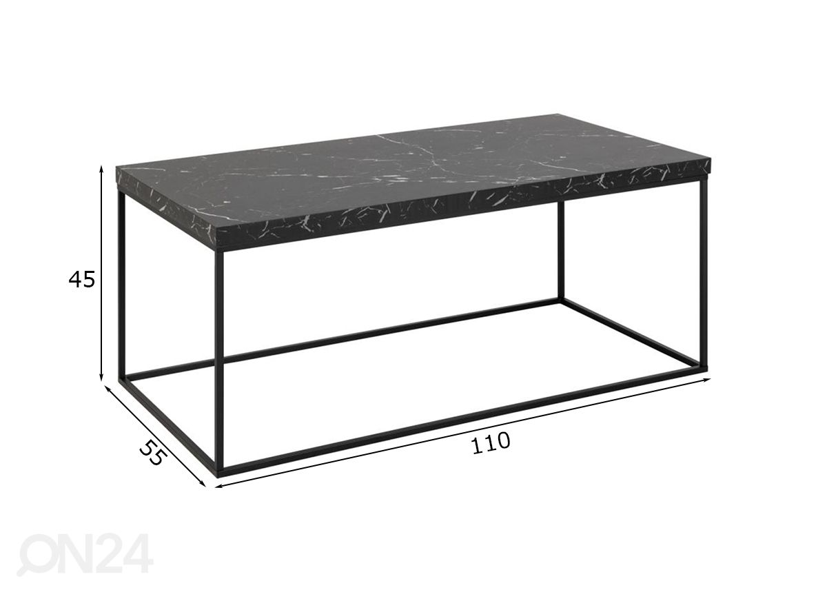 Diivanilaud Brande 55x110 cm suurendatud mõõdud