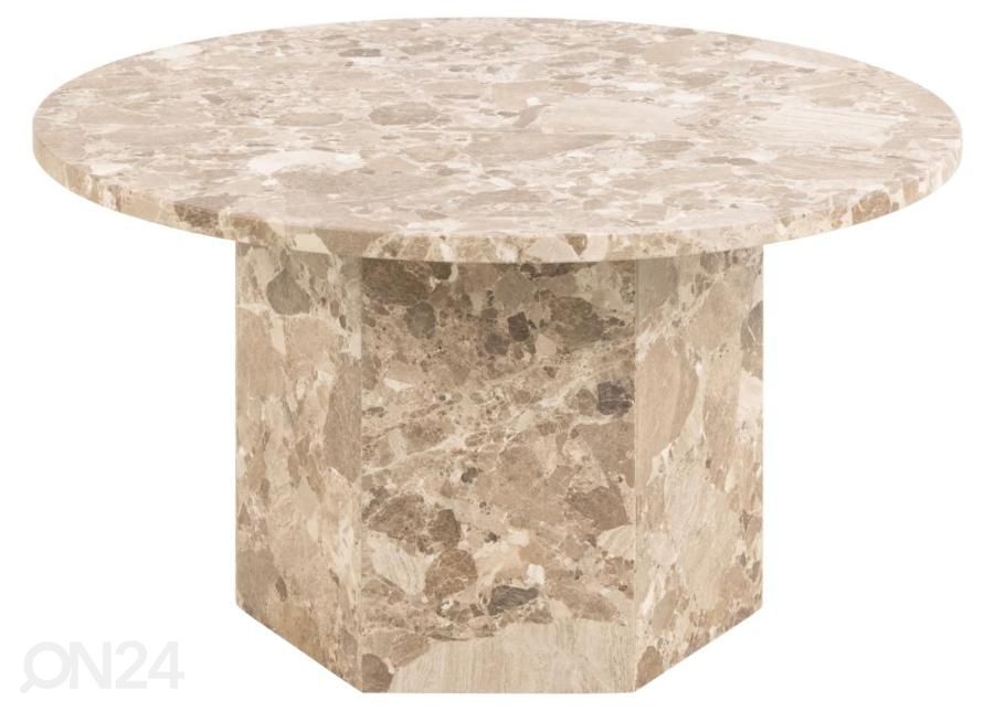 Diivanilaud marmorist Nex Ø 80 cm suurendatud