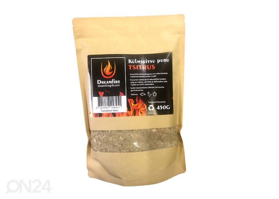 Dreamfire® külmsuitsu puru Tsitrus 450 g suurendatud