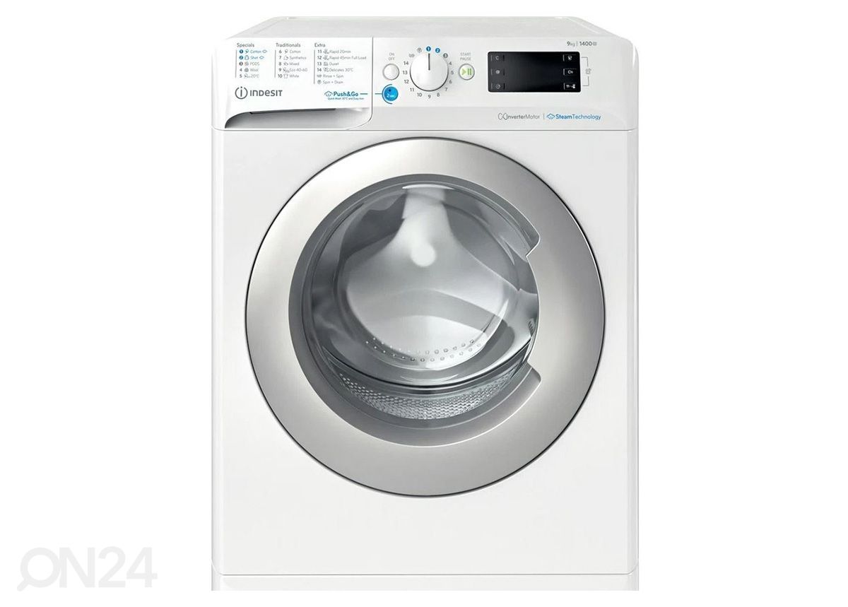 Eestlaetav pesumasin Indesit BWE91496XWSVEE suurendatud