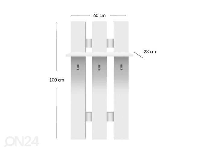 Esikunagi Top mix 60 cm suurendatud mõõdud