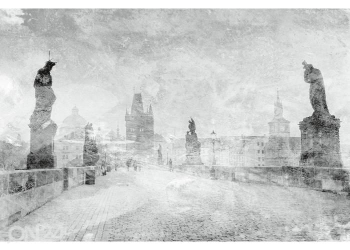 Fliis fototapeet Charles Bridge Abstract II 150x250 cm suurendatud