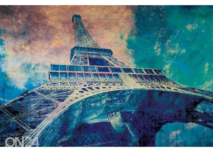 Fliis fototapeet Eiffel Tower Abstract I 150x250 cm suurendatud