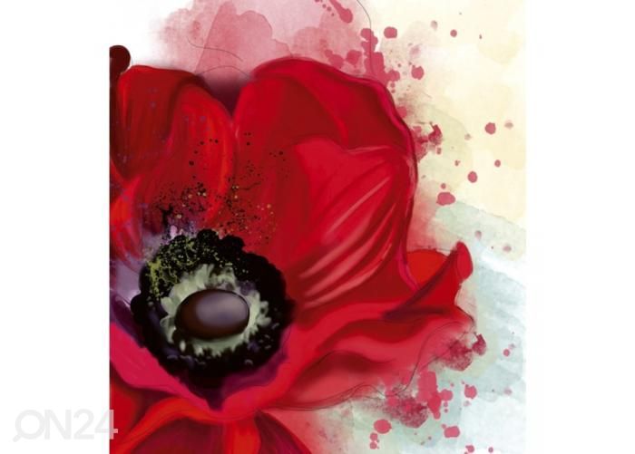 Fliis fototapeet Poppy 225x250 cm suurendatud