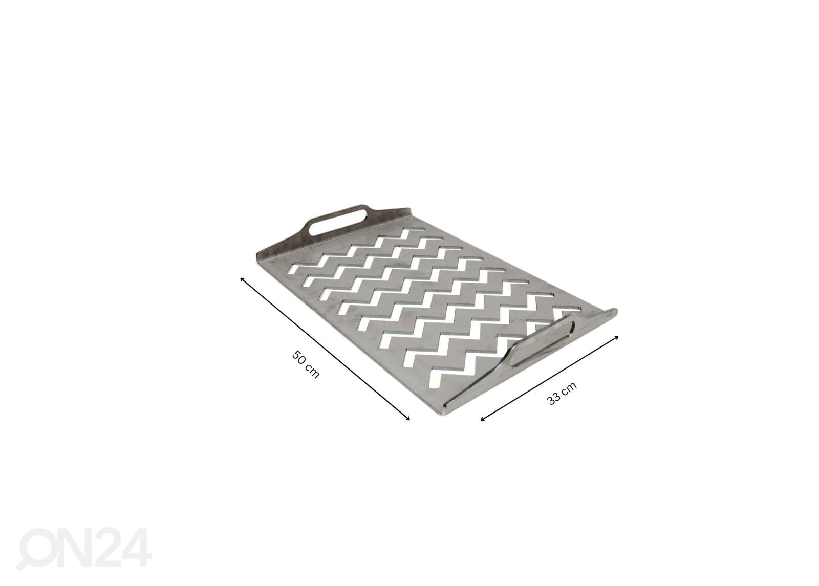 Grillrest ZigZag Solid, 50×33 cm suurendatud