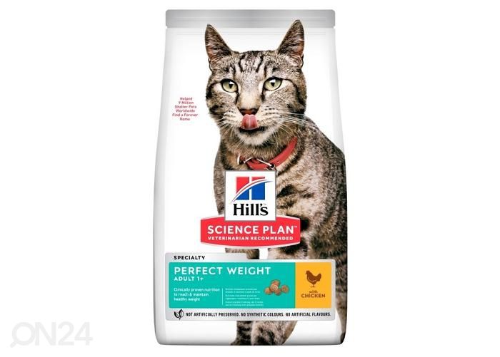 Hill's Science Plan Perfect Weight kassitoit kanalihaga 1,5 kg suurendatud