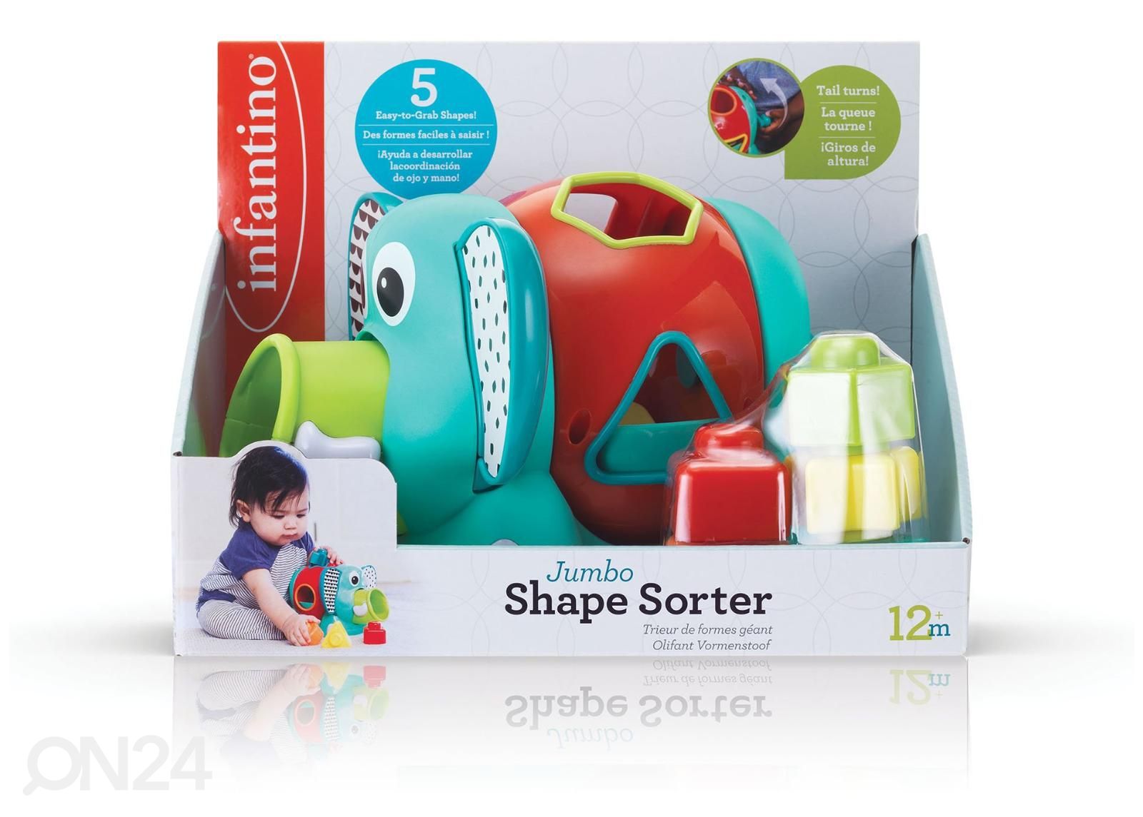 Infantino Jumbo shape sorter suurendatud