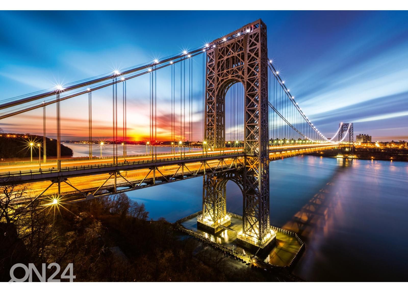 Isekleepuv fototapeet George Washington Bridge suurendatud