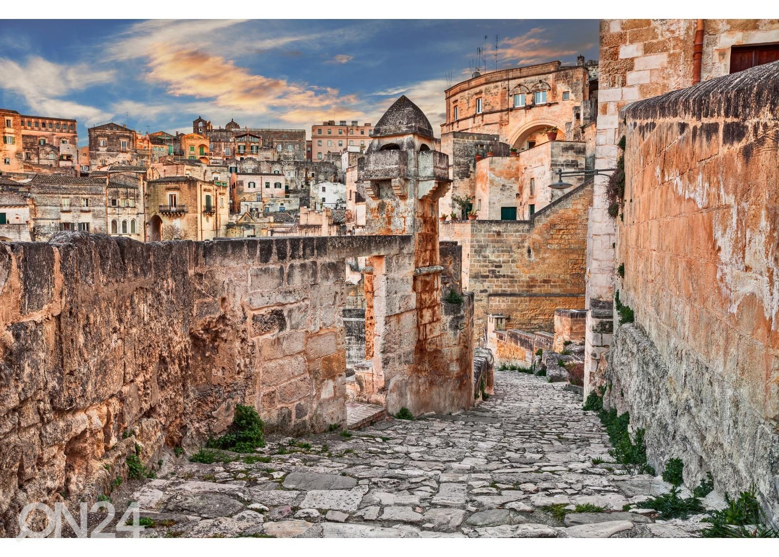 Isekleepuv fototapeet Matera Basilicata suurendatud