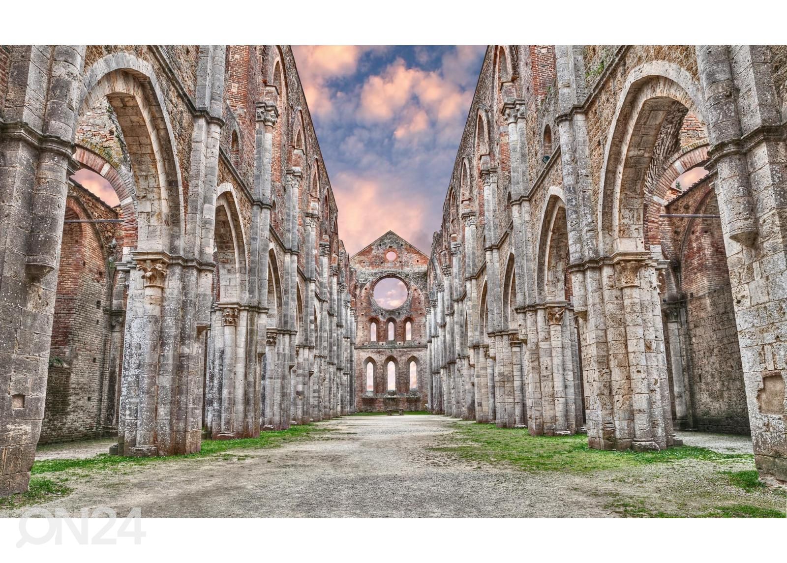 Isekleepuv fototapeet San Galgano Siena suurendatud