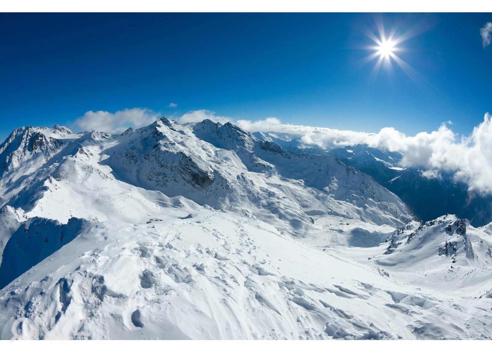 Isekleepuv fototapeet Ski Slope suurendatud