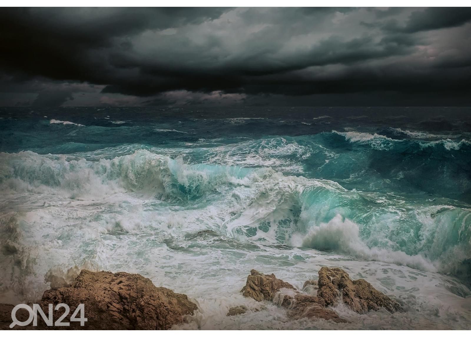Isekleepuv fototapeet Stormy Sea suurendatud