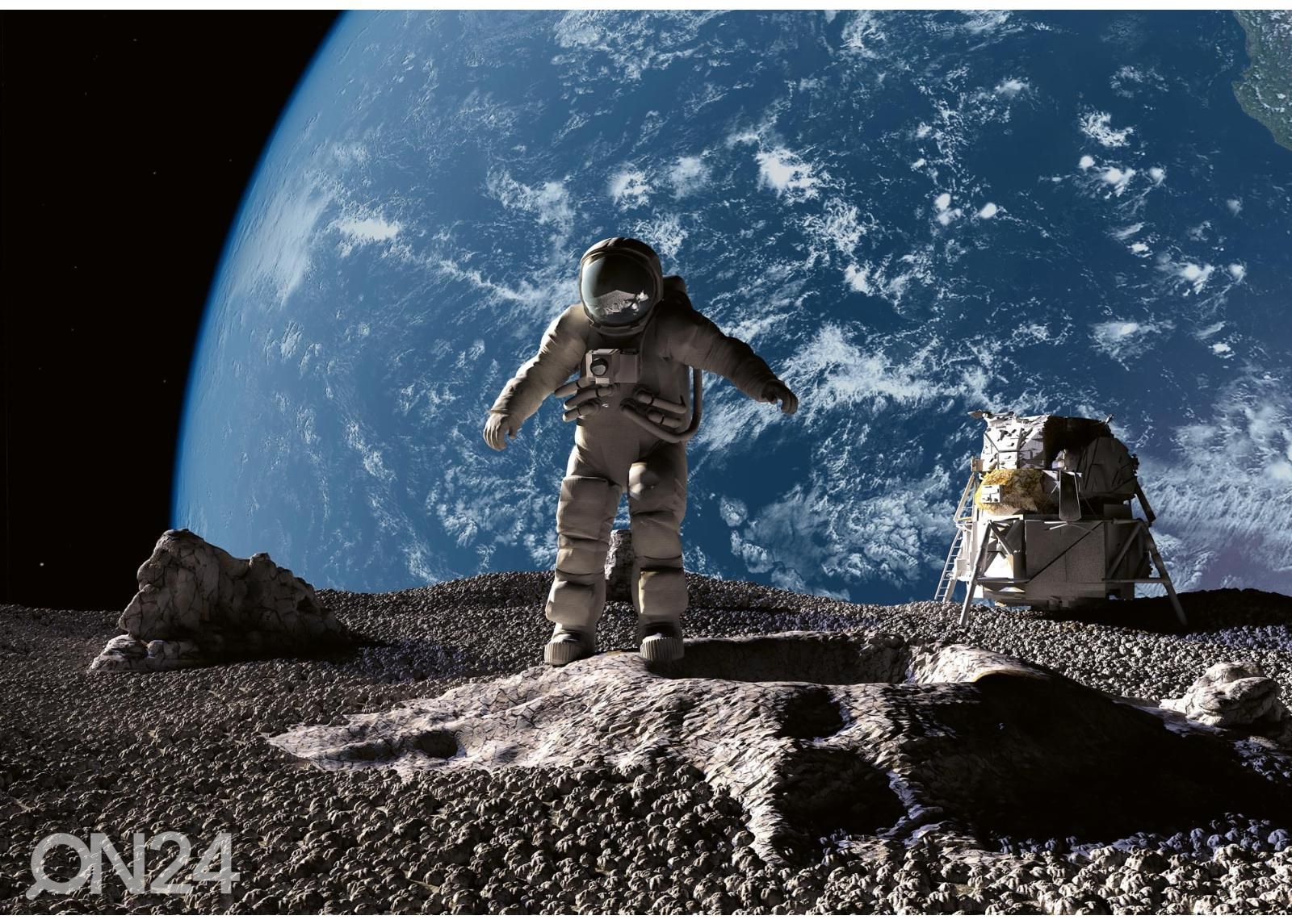 Isekleepuv fototapeet Walking Astronaut suurendatud