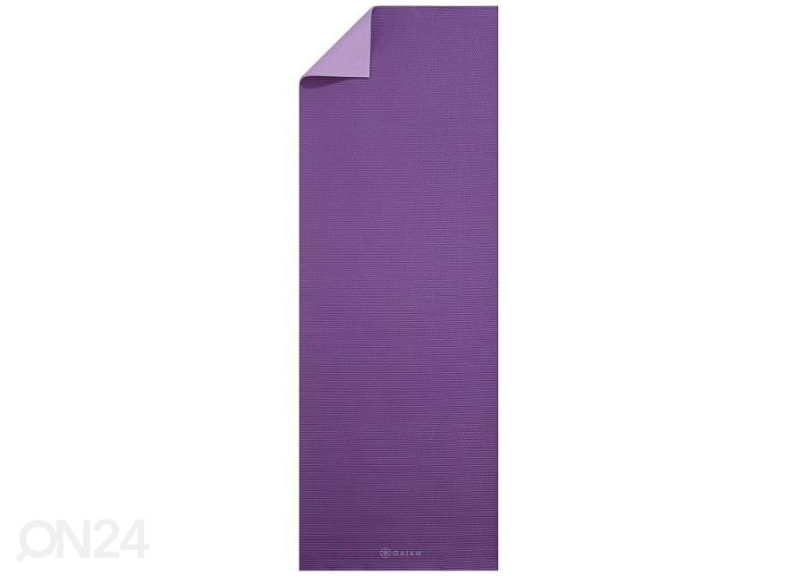 Joogamatt kahepoolne Gaiam Plum Jam 6 mm suurendatud