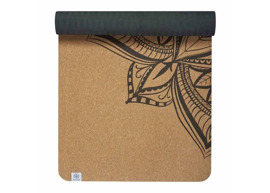 Joogamatt korgist Gaiam Printed Cork Mandala 173x61 cm suurendatud