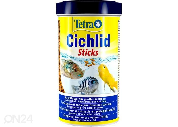 Kalade täissööt cichlid sticks 500 ml suurendatud