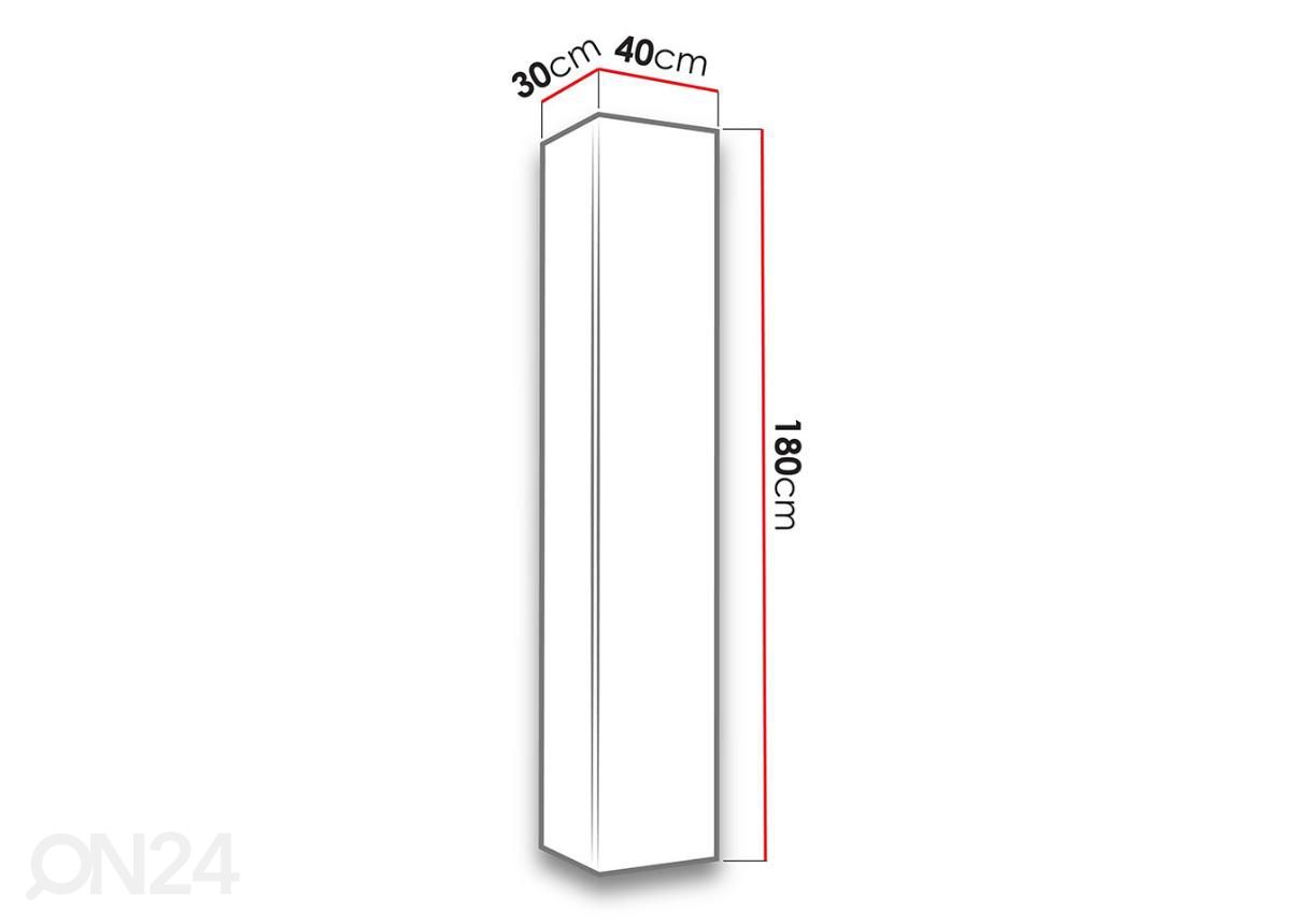 Kappriiul Figo 40 cm suurendatud mõõdud