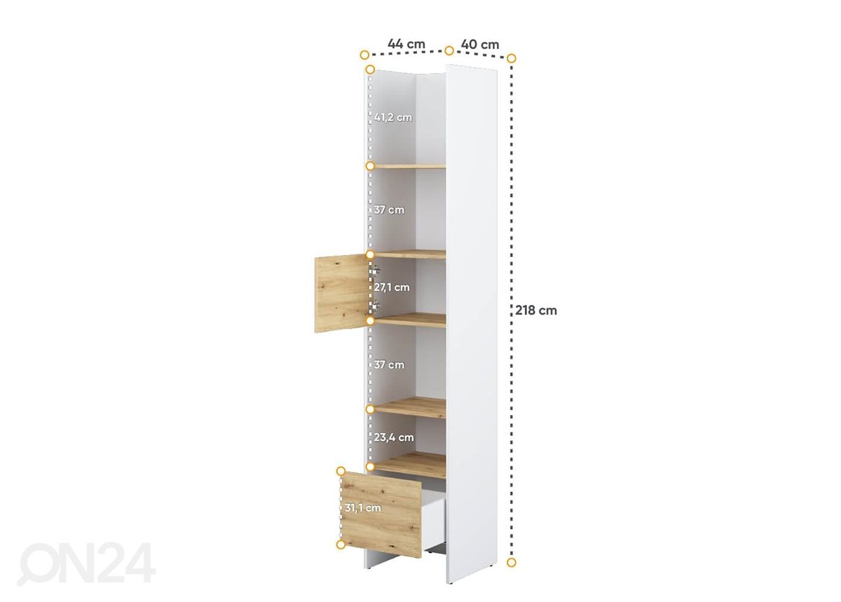 Kappriiul Lenart BED CONCEPT 44 cm suurendatud mõõdud