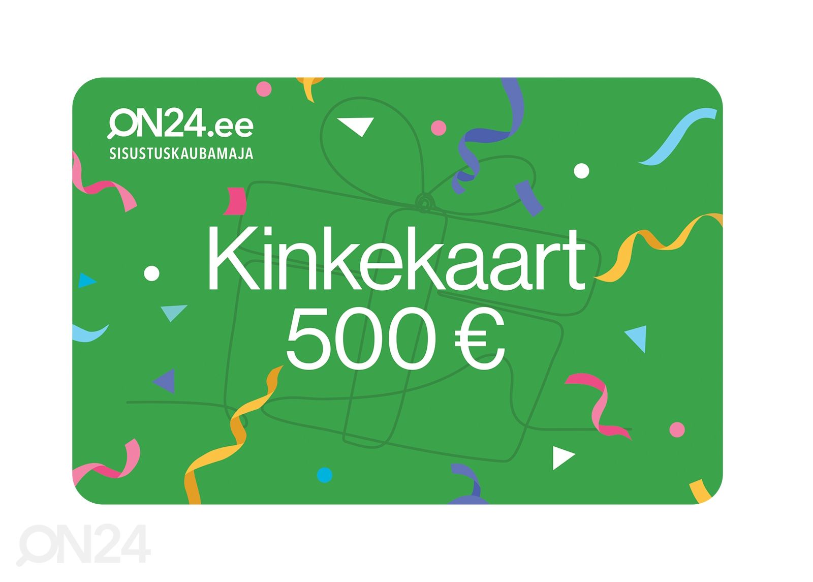 Kinkekaart 500 € suurendatud