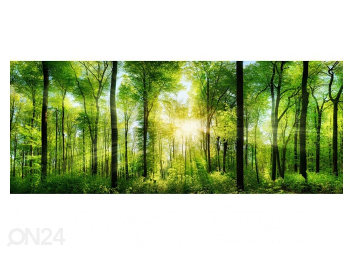 Klaaspilt Forest 125x50 cm suurendatud