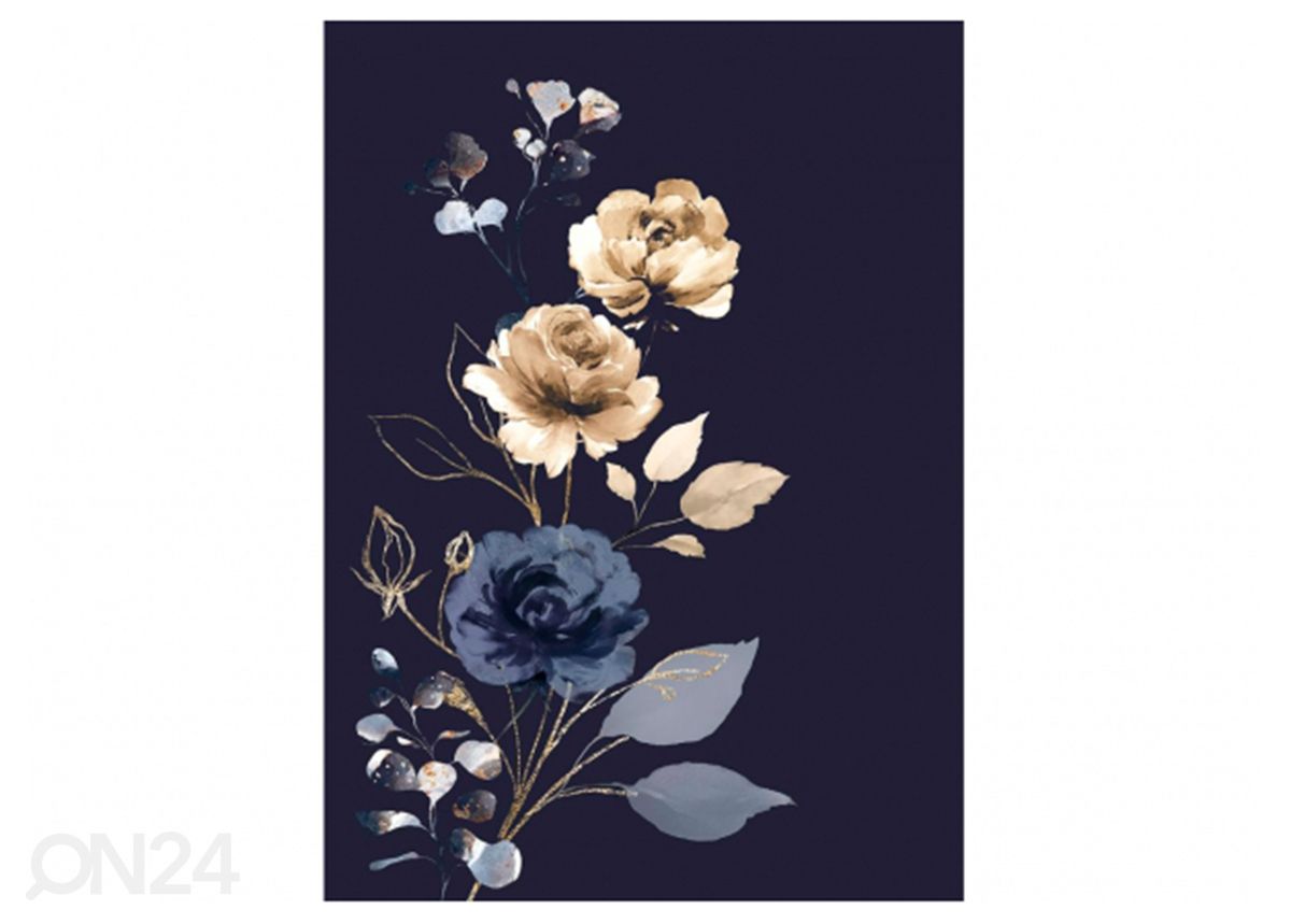 Klaaspilt Navy Glam 50x70 cm suurendatud