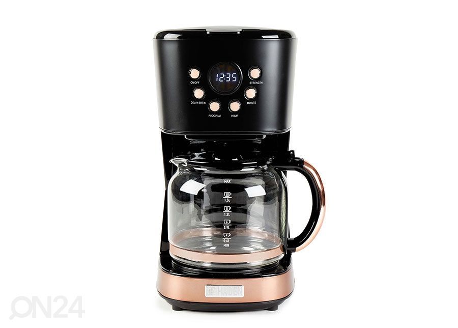 Kohvimasin Haden Black&Copper 1,8 L, must suurendatud