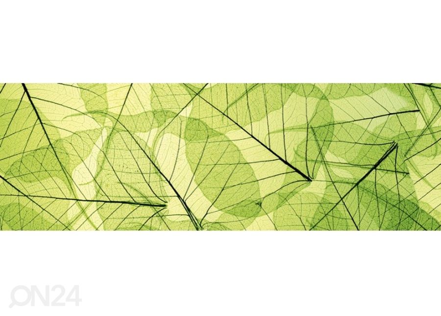 Köögi tagasein Leaf veins 180x60 cm suurendatud