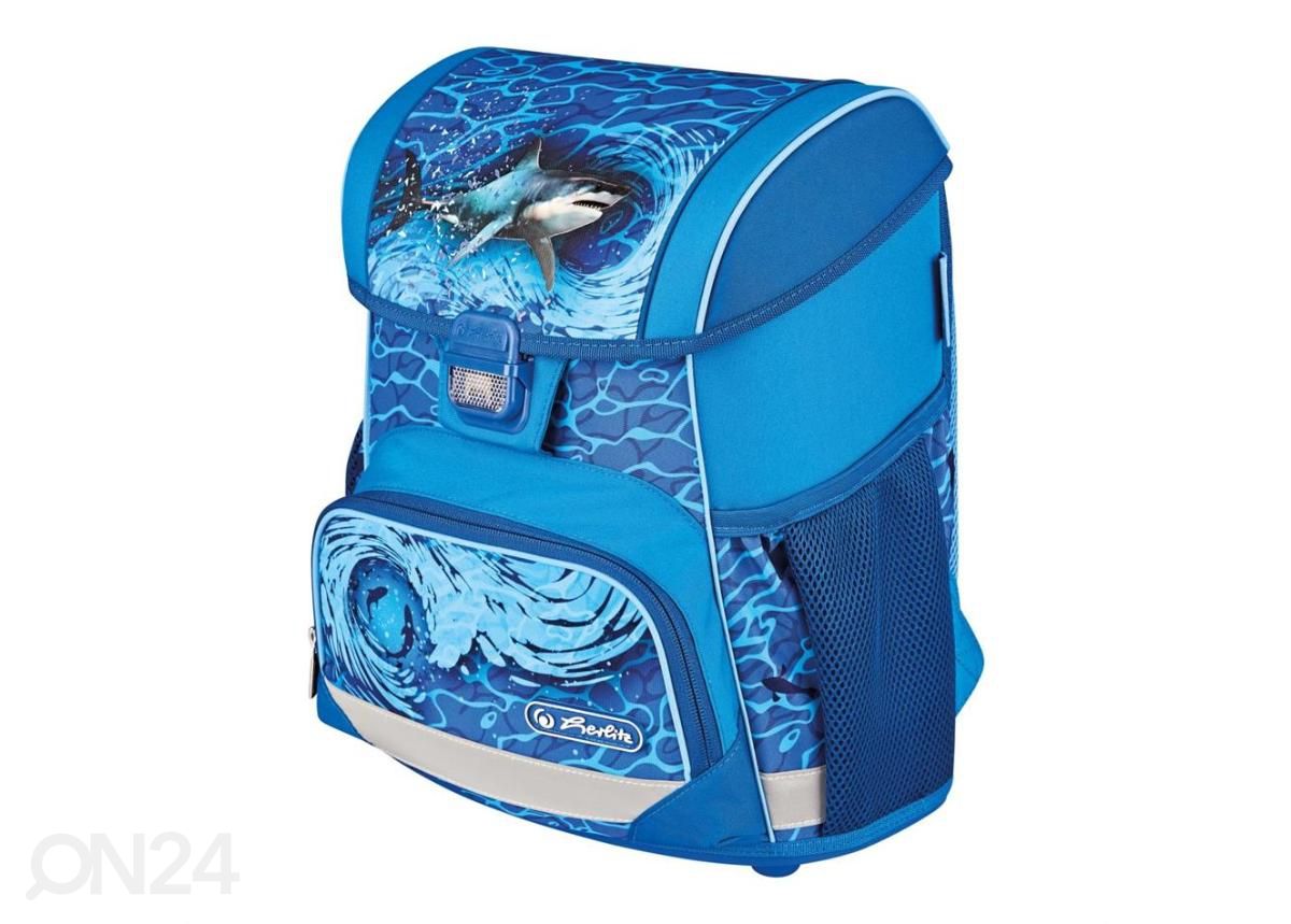 Koolikott-ranits Herlitz Loop Blue Shark 16 L suurendatud