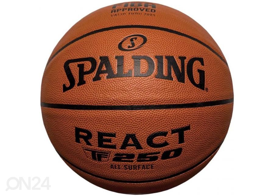 Korvpall Spalding React TF-250 Logo Fiba 76967Z suurendatud