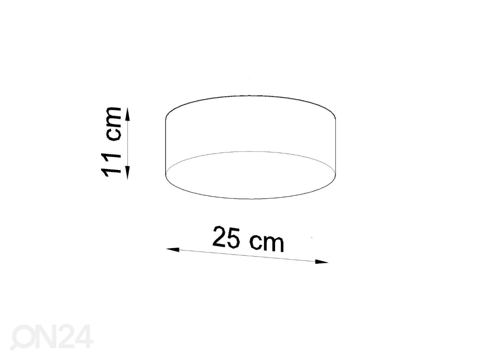 Laelamp Arena 25, hall suurendatud mõõdud