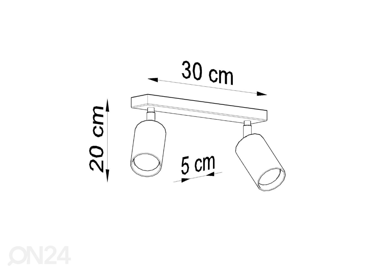 Laelamp Berg 2, naturaalne puit suurendatud