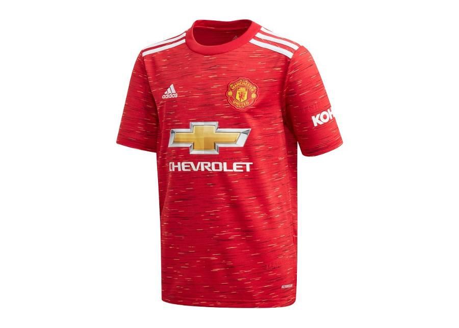 Laste jalgpallisärk Adidas Mufc Home Jersey Jr FM4292 suurendatud