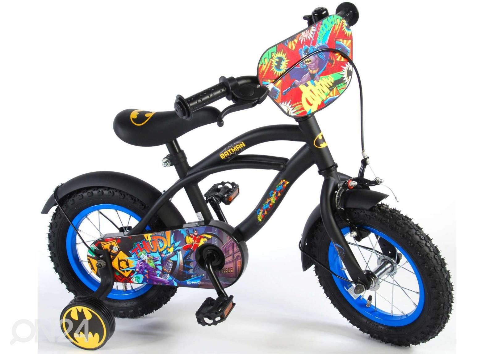Laste jalgratas Batman 12 tolli suurendatud