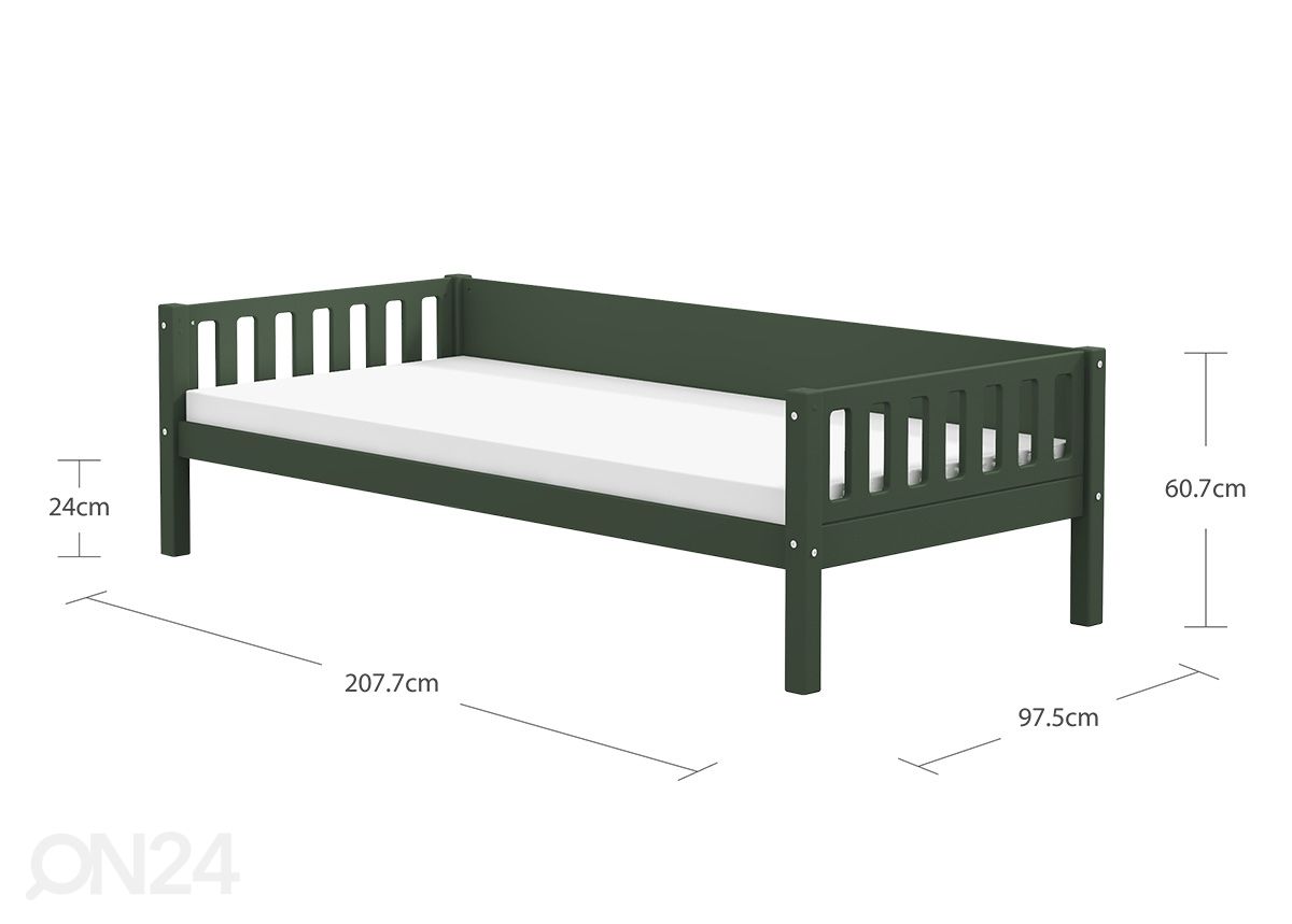 Lastevoodi Thuka Viggo, roheline suurendatud mõõdud