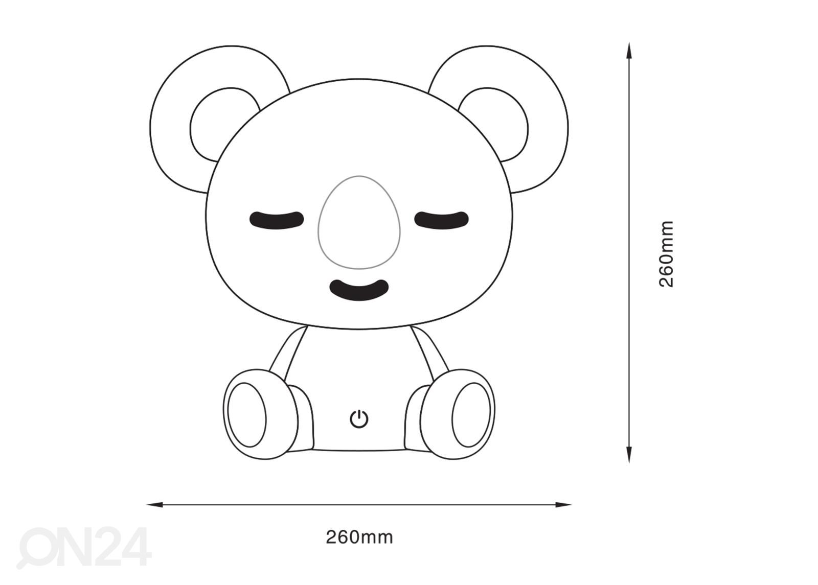 Laualamp Koaala PK suurendatud mõõdud