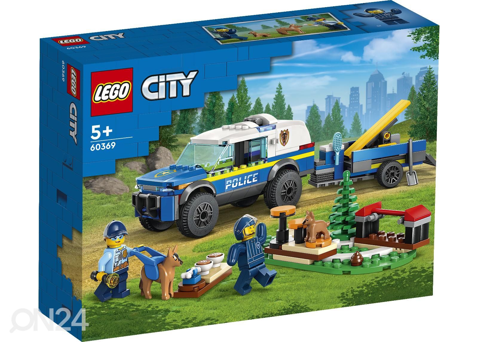 LEGO City Mobiilne politseikoera treening suurendatud