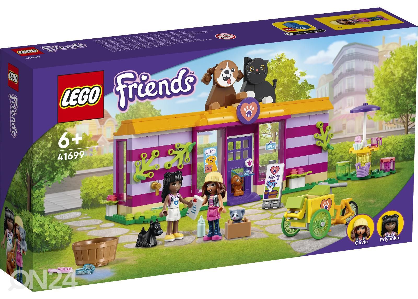 LEGO Friends Lemmikloomade adopteerimise kohvik suurendatud