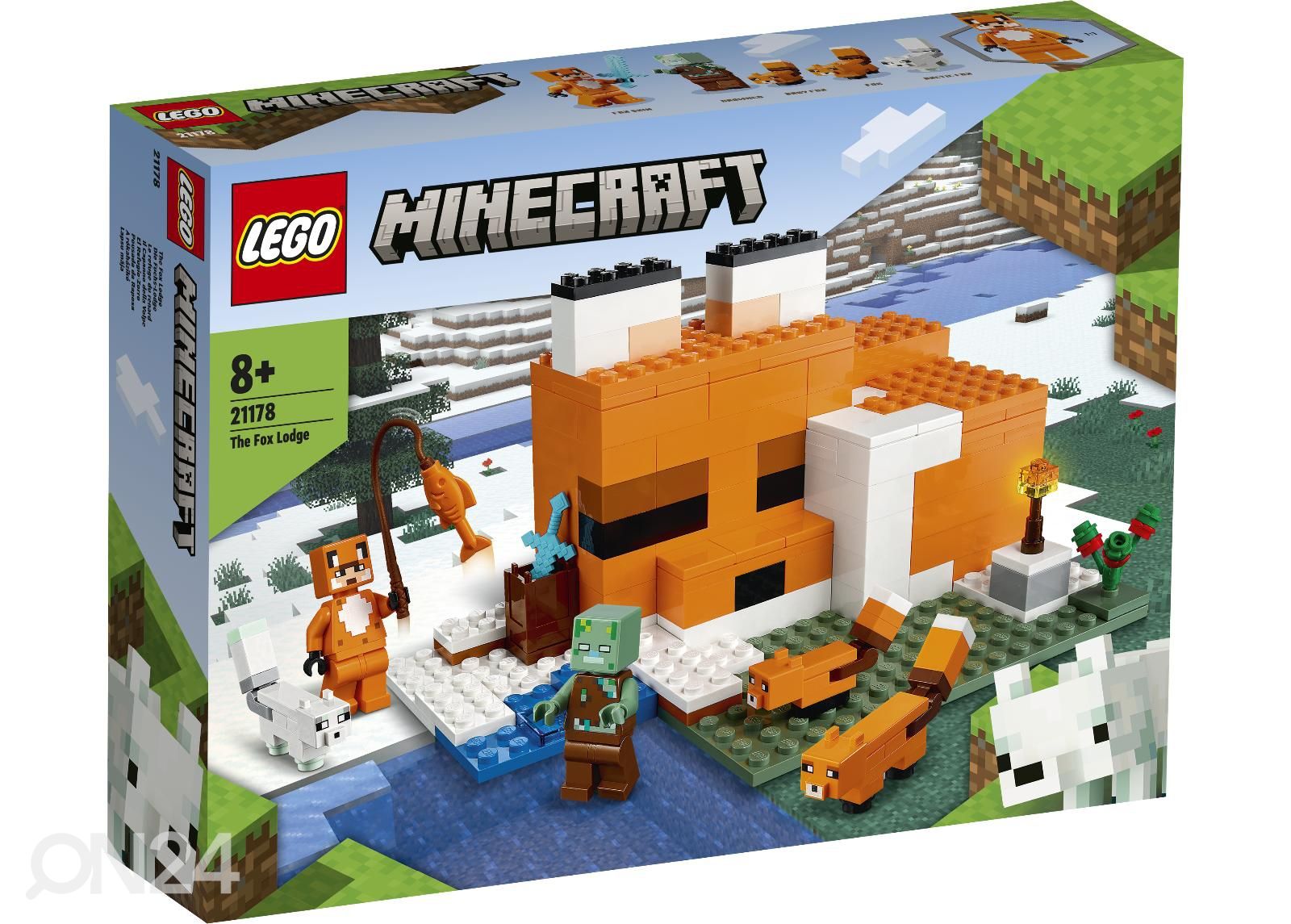 LEGO Minecraft Rebasemajake suurendatud