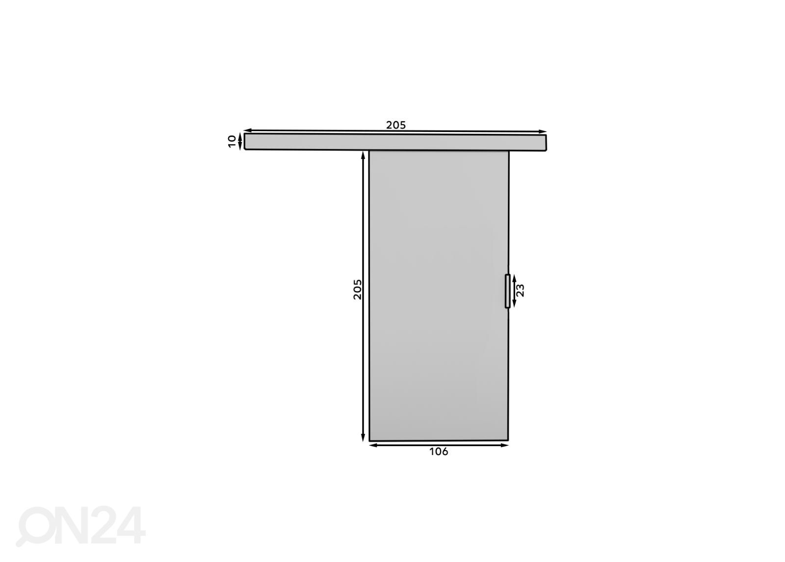 Liuguks Pita 106 cm suurendatud mõõdud