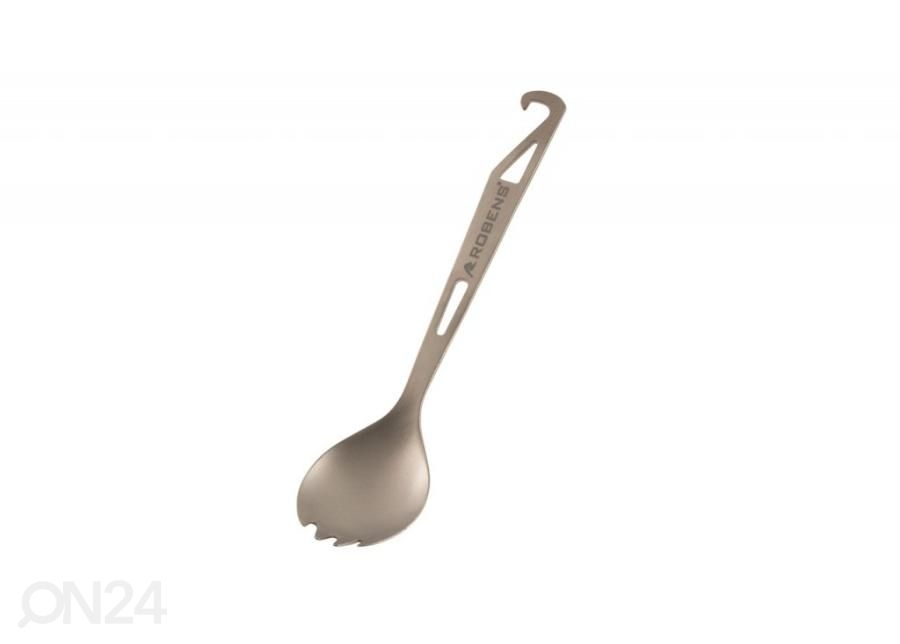 Lusikas-kahvel matkale Robens Titanium 16,3x3,6 cm 15G suurendatud