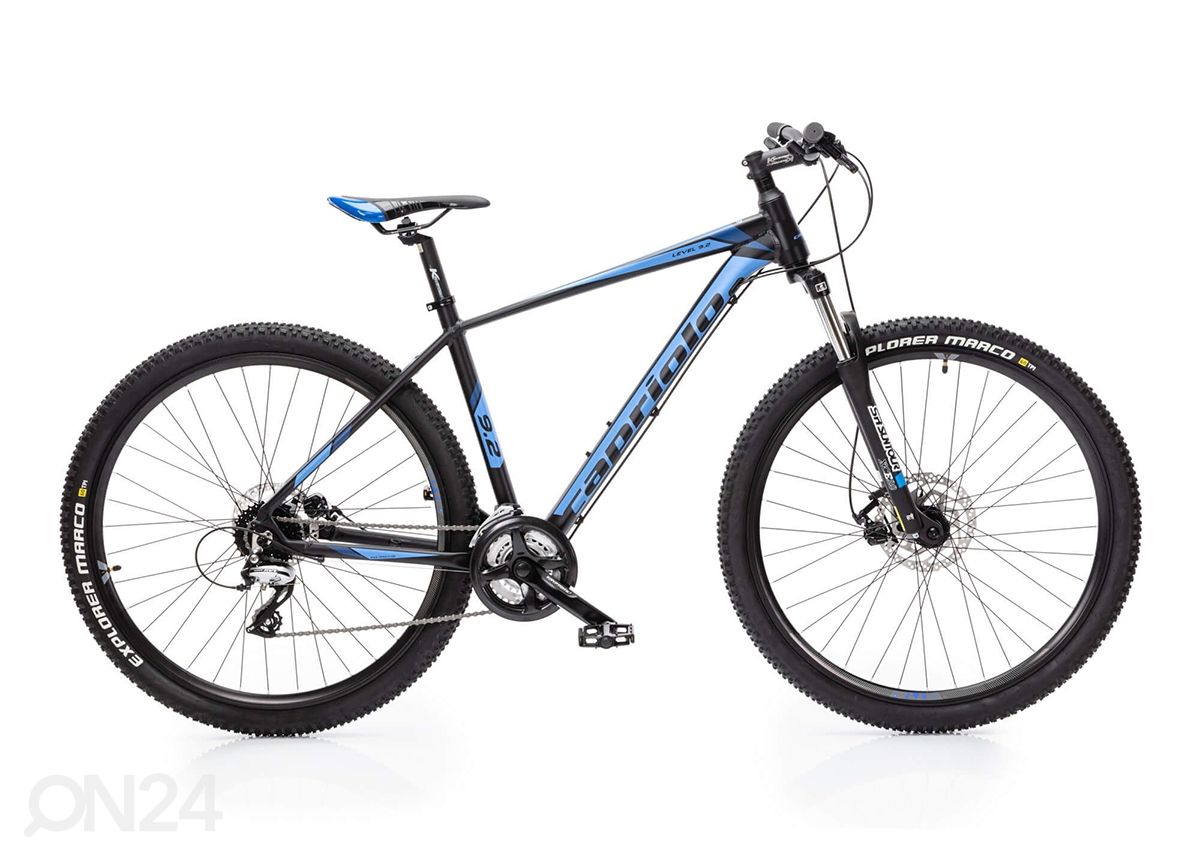 Maastikuratas MTB 9.2 29", must-sinine suurendatud